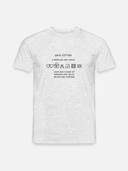 Nocescoton7 - T-shirt homme - gris chiné
