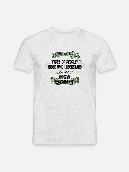 happy superhero programer coding pc moman - Männer T-Shirt - Grau meliert