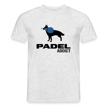 padel padeltennis paddel padle padeltennis player - Men's T-Shirt - heather grey - Front - AI Model Male 178 dark (178cm)