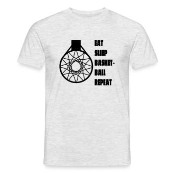 Basketballteam Basketballspieler Basketball - Männer T-Shirt - Grau meliert - Vorne - AI Model Male 178 dark (178cm)