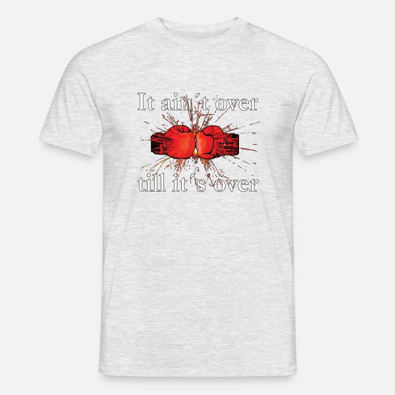 Boxhandschuhe, boxring, boxen, stil, deckung - Männer T-Shirt - Grau meliert