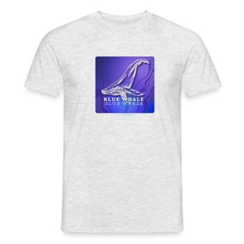 BLUE WHALE - Men's T-Shirt - heather grey - Front - AI Model Male 178 dark (178cm)