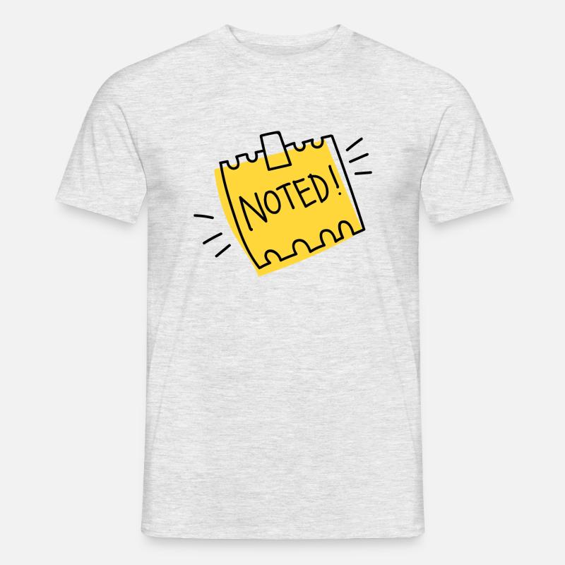 Note Note Note Croquis - T-shirt homme - gris chiné