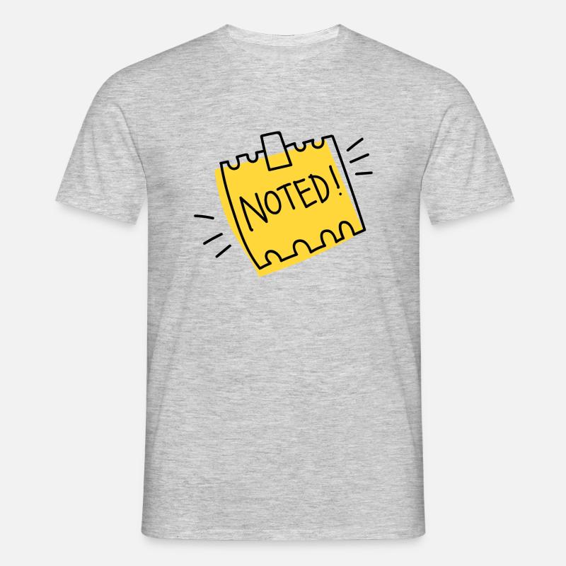 Note Note Note Sketch - Men's T-Shirt - heather grey