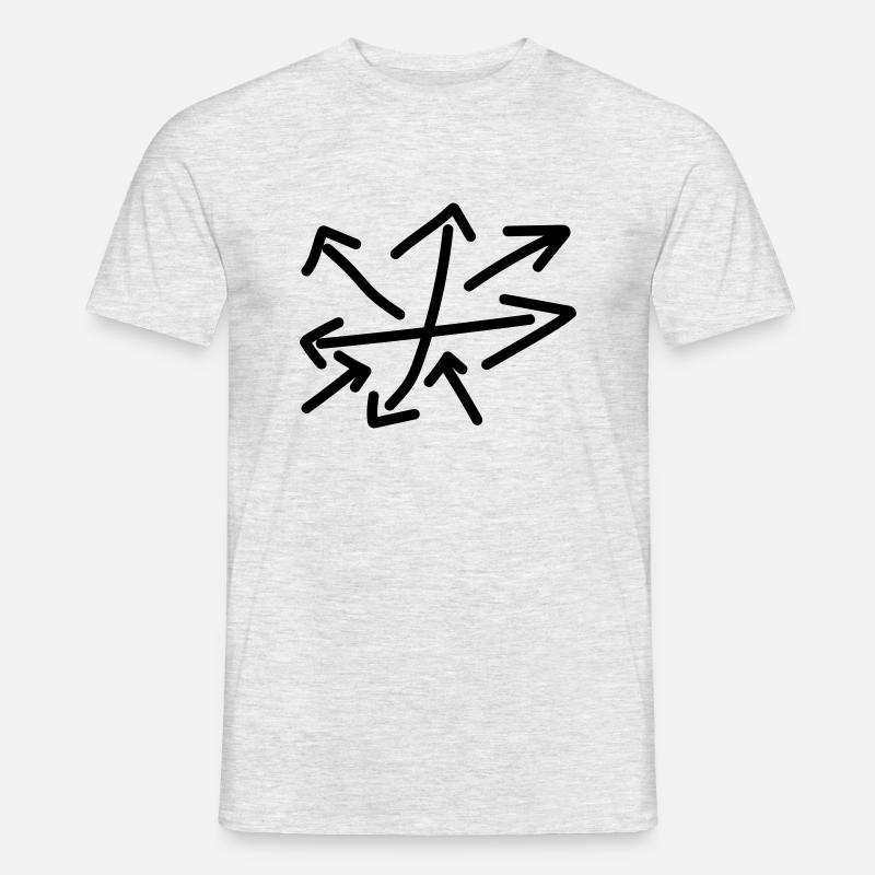 pfeile wild - Männer T-Shirt - Grau meliert