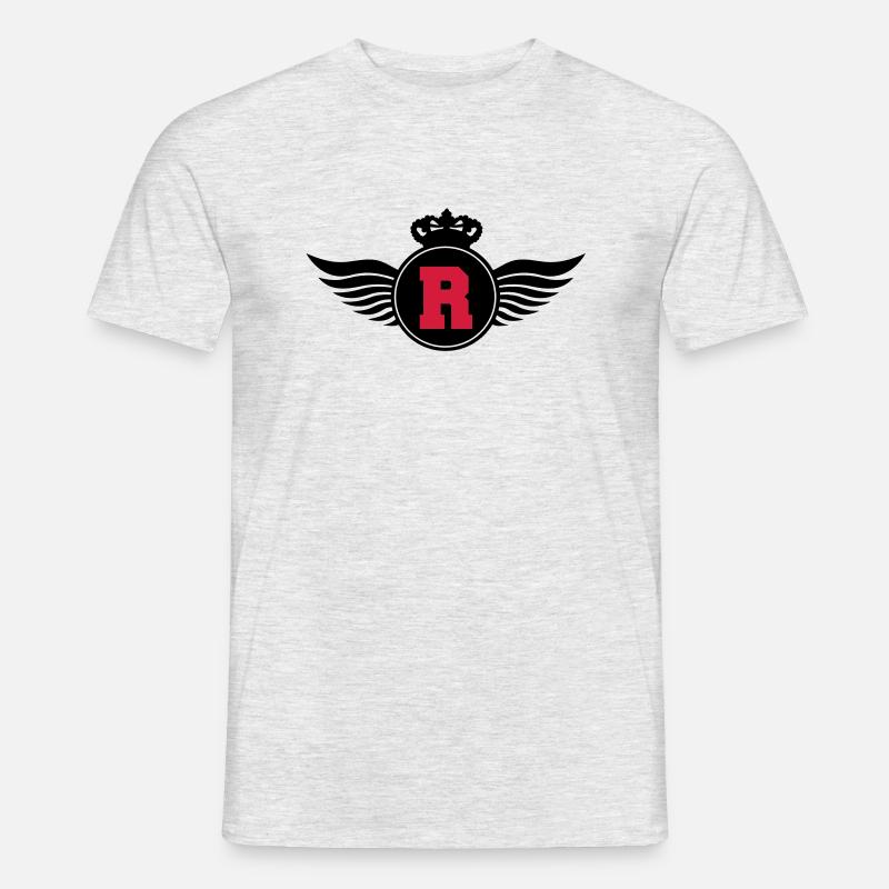 r_letter_shield_c2 - Men’s T-shirt - heather grey