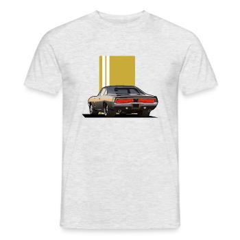 MuscleCar - T-shirt homme - gris chiné - Devant - AI Model Male 178 dark (178cm)