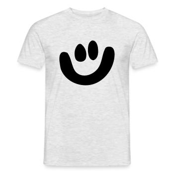 Smiley - T-shirt homme - gris chiné - Devant - AI Model Male 178 dark (178cm)