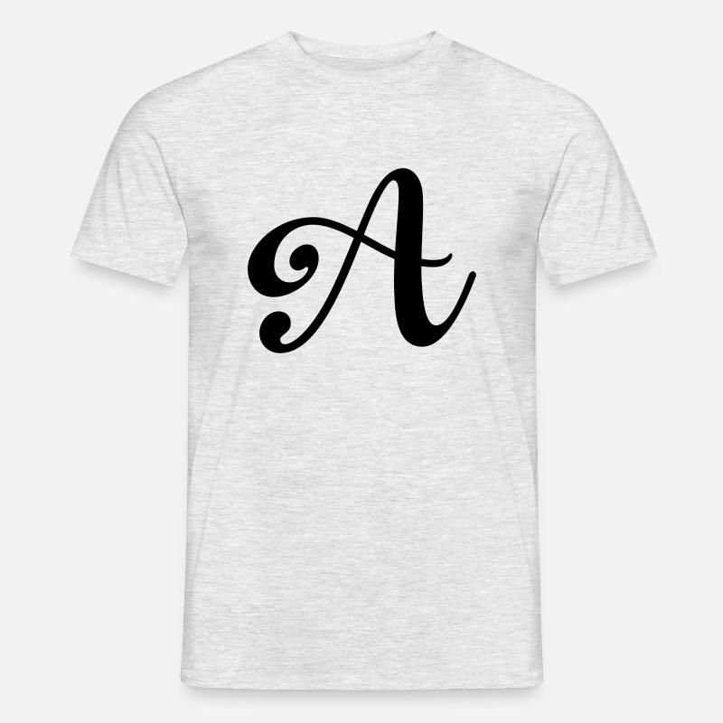 buchstabe a - Männer T-Shirt - Grau meliert