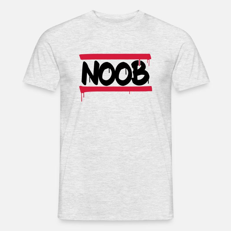 Noob - Männer T-Shirt - Grau meliert