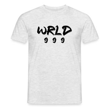 Wrld Singer 999 black - Men's T-Shirt - heather grey - Front - AI Model Male 178 dark (178cm)