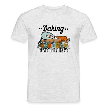 Boulangerie Baker Boulangerie Boulangerie Gâteau de confiserie - T-shirt homme - gris chiné - Devant - AI Model Male 178 dark (178cm)