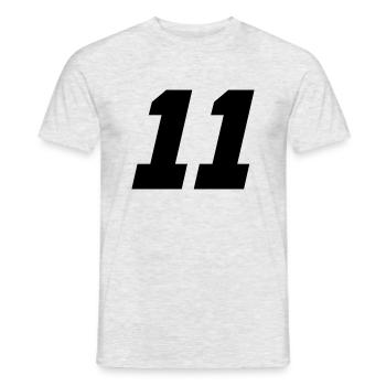 11 - T-shirt homme - gris chiné - Devant - AI Model Male 178 dark (178cm)