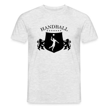 Armoiries de handball - T-shirt homme - gris chiné - Devant - AI Model Male 178 dark (178cm)