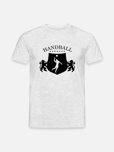 Handball crest - Men's T-Shirt - heather grey