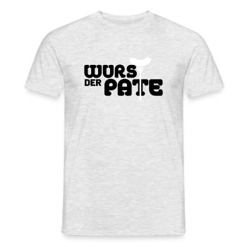 Der Wurstpate - Männer T-Shirt - Grau meliert - Vorne - AI Model Male 178 dark (178cm)