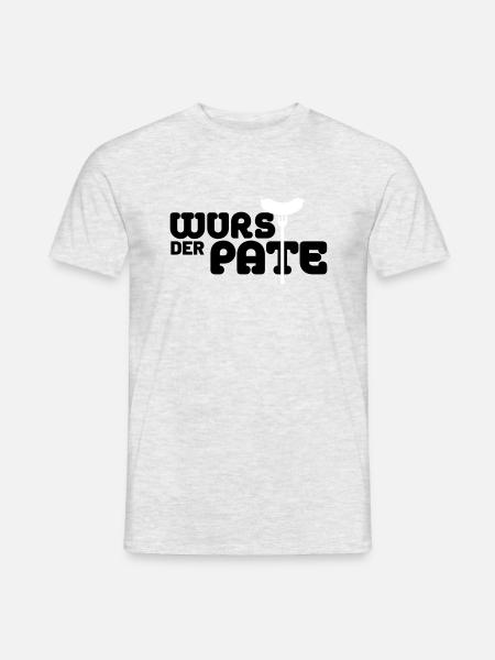 Der Wurstpate - Männer T-Shirt - Grau meliert