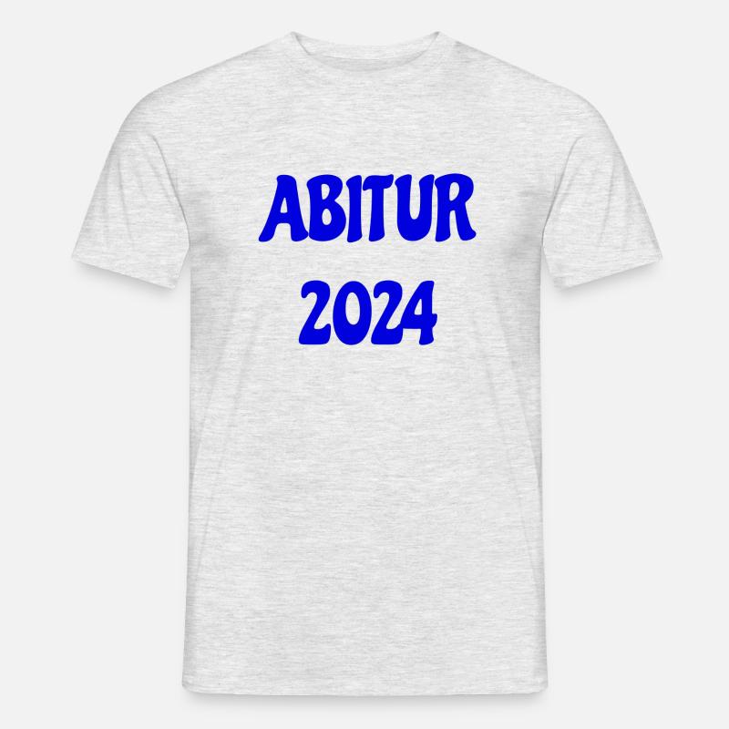 Abitur 2024 - Männer T-Shirt - Grau meliert