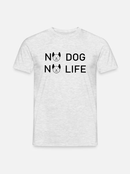 Dog Hund - Männer T-Shirt - Grau meliert