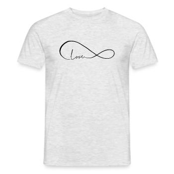 Unendliche Liebe - Männer T-Shirt - Grau meliert - Vorne - AI Model Male 178 dark (178cm)