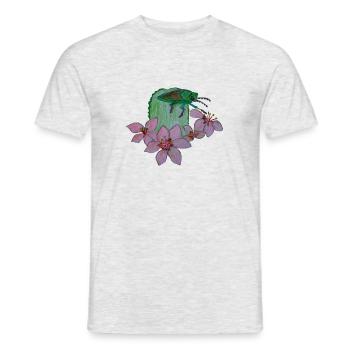 Juwelenkäfer - Männer T-Shirt - Grau meliert - Vorne - AI Model Male 178 dark (178cm)