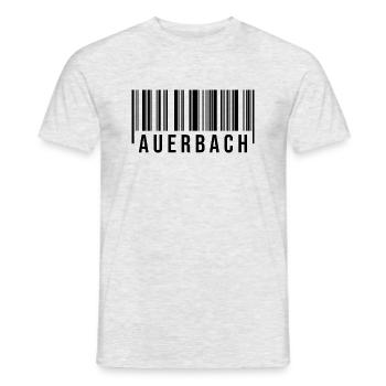 Erzgebirge Strichcode Auerbach - Männer T-Shirt - Grau meliert - Vorne - AI Model Male 178 dark (178cm)