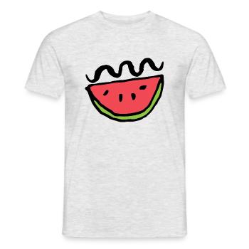 Curly Melon - Männer T-Shirt - Grau meliert - Vorne - AI Model Male 178 dark (178cm)