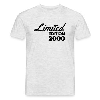 Limitierte Auflage 2000 Jahrgang - Männer T-Shirt - Grau meliert - Vorne - AI Model Male 178 dark (178cm)