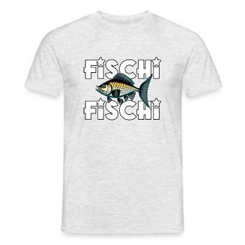 Fischi Fischi mit Fisch - Männer T-Shirt - Grau meliert - Vorne - AI Model Male 178 dark (178cm)