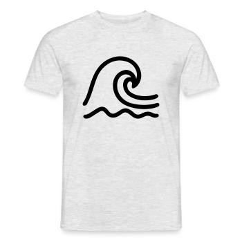 Meer - Männer T-Shirt - Grau meliert - Vorne - AI Model Male 178 dark (178cm)