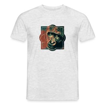 Cheeta Singe , le singe en toi. - T-shirt homme - gris chiné - Devant - AI Model Male 178 dark (178cm)
