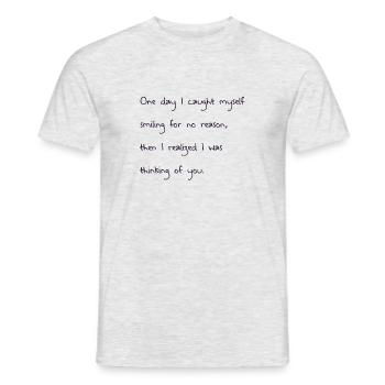 love quotes de - Männer T-Shirt - Grau meliert - Vorne - AI Model Male 178 dark (178cm)