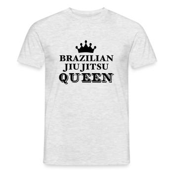 brazilian jiu jitsu bjj queen - T-shirt homme - gris chiné - Devant - AI Model Male 178 dark (178cm)