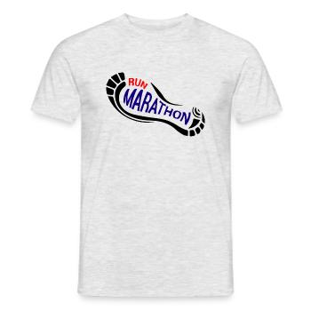 Marathon - T-shirt homme - gris chiné - Devant - AI Model Male 178 dark (178cm)