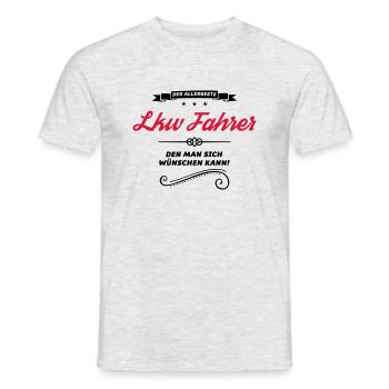 lkw fahrer der allerbeste - Männer T-Shirt - Grau meliert - Vorne - AI Model Male 178 dark (178cm)