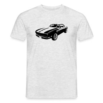 Revved Elegance: Classic Muscle unleashed - Men's T-Shirt - heather grey - Front - AI Model Male 178 dark (178cm)