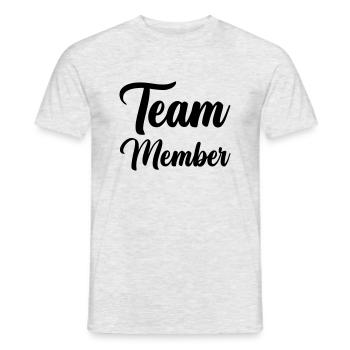Membres de l’équipe - T-shirt homme - gris chiné - Devant - AI Model Male 178 dark (178cm)