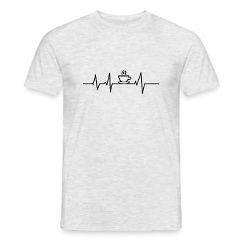 My Life Line - Men's T-Shirt - heather grey - Front - AI Model Male 178 dark (178cm)