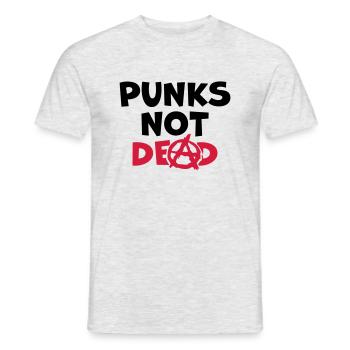 Citer des punks pas morts - T-shirt homme - gris chiné - Devant - AI Model Male 178 dark (178cm)