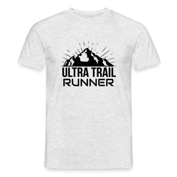 Ultra Trail - Men's T-Shirt - heather grey - Front - AI Model Male 178 dark (178cm)