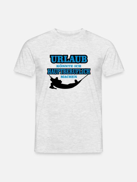 urlaub als beruf weltreise - Männer T-Shirt - Grau meliert