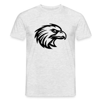 eagle03 - Men's T-Shirt - heather grey - Front - AI Model Male 178 dark (178cm)