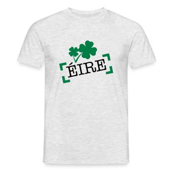 eire_02 - Men's T-Shirt - heather grey - Front - AI Model Male 178 dark (178cm)