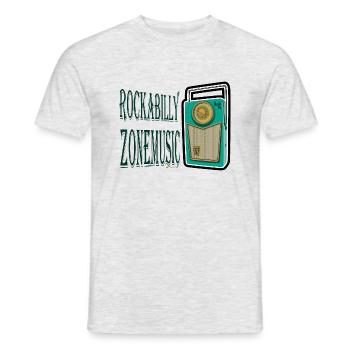Rockabilly Music - T-shirt homme - gris chiné - Devant - AI Model Male 178 dark (178cm)