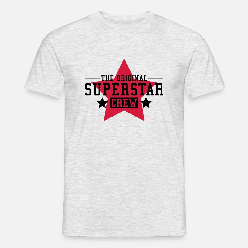 original_superstar_crew_zy2 - Männer T-Shirt - Grau meliert