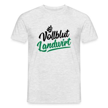 vollblut landwirt - Männer T-Shirt - Grau meliert - Vorne - AI Model Male 178 dark (178cm)