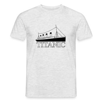 Titanic - Men's T-Shirt - heather grey - Front - AI Model Male 178 dark (178cm)