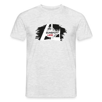 Ruhrpottliebe schlägt in meiner Brust - Männer T-Shirt - Grau meliert - Vorne - AI Model Male 178 dark (178cm)