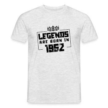 1952 Legends Born in - Men's T-Shirt - heather grey - Front - AI Model Male 178 dark (178cm)