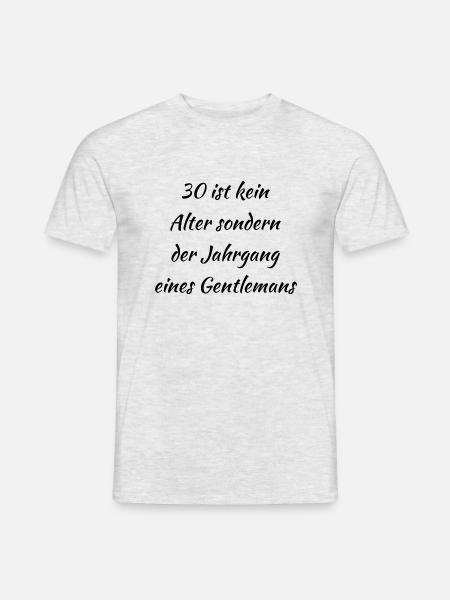 Echte Männer - Männer T-Shirt - Grau meliert